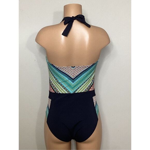 New. BLEU Rod Beattie plunge neck swimsuit. Retails $149. Size 10 - Picture 4 of 11
